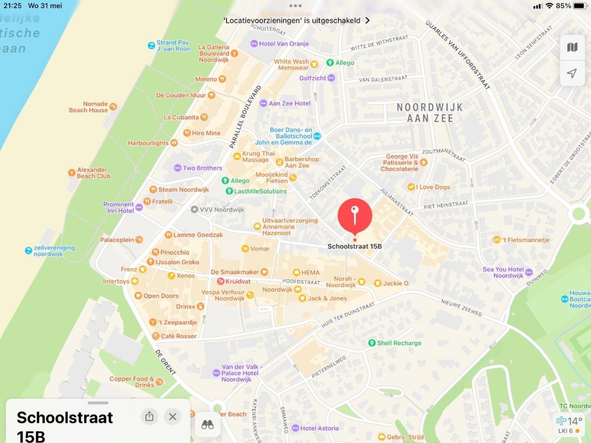 Appartement-Gratis Parkeren -Bij Strand En In Het Centrum Noordwijk Bagian luar foto
